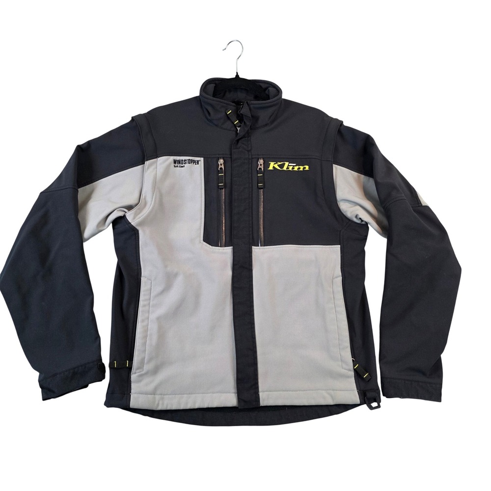 Klim Inversion Jacket 3249 Mens Medium Gore Tex Windstopper Soft Shell Zip